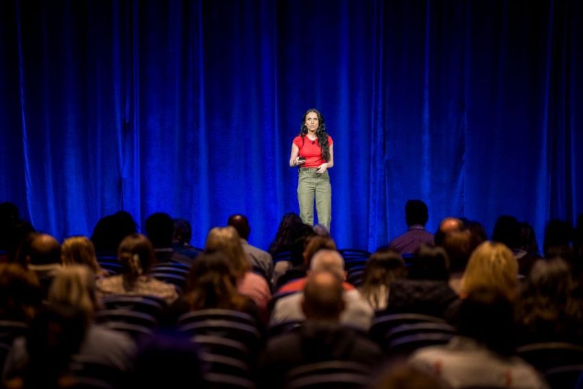 natcon presenter on stage